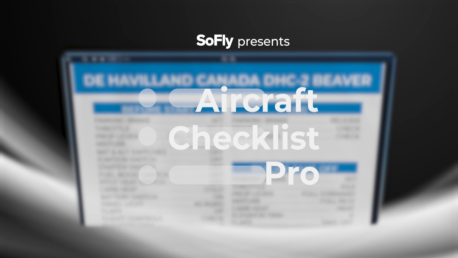 Announcing Aircraft Checklist Pro for Microsoft Flight Simulator