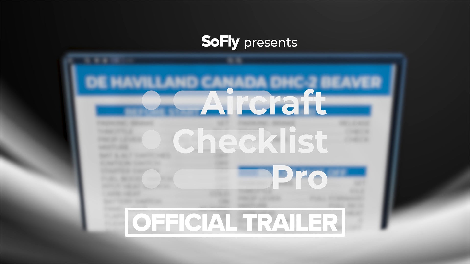 Watch the Official Trailer for Aircraft Checklist Pro