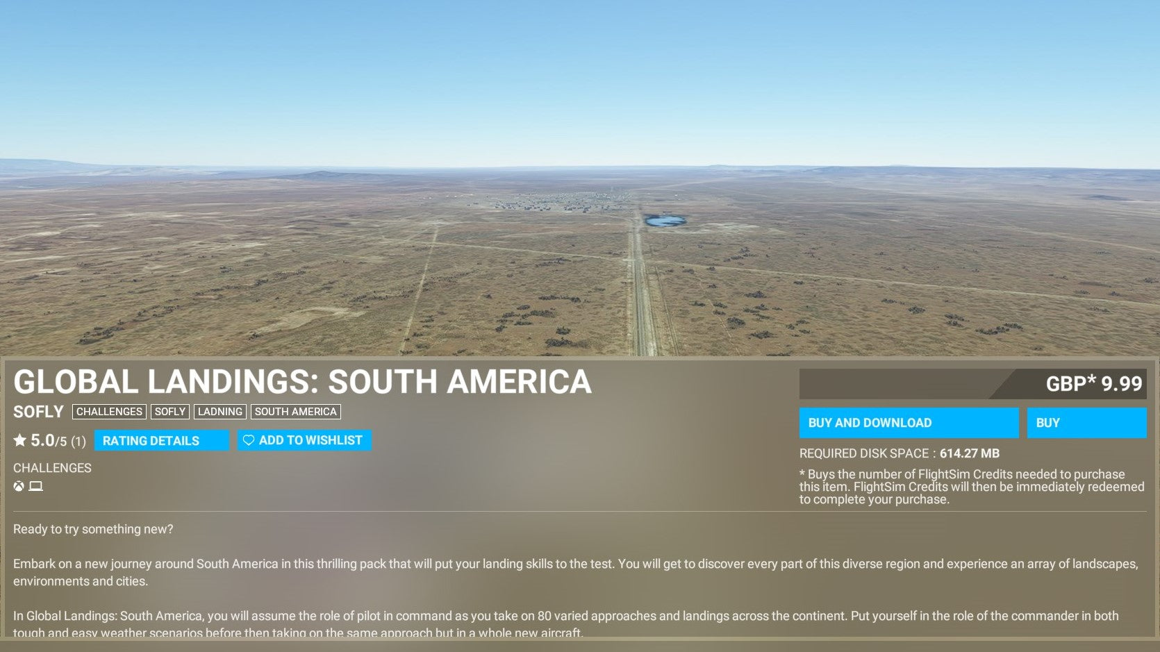 Global Landings: South America Is Now Available for Xbox and PC via the Marketplace