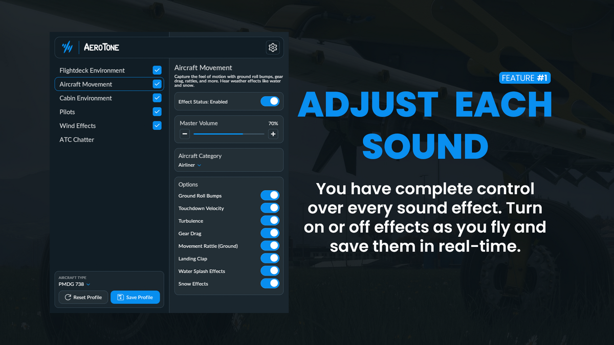 AeroTone for MSFS 2020 & MSFS 2024 (SoFly)